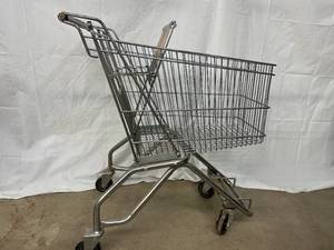 lot 60 image: Grocery Shopping Stock Wire Cart - In Good Condition