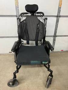 lot 88 image: Invacare ATO Solara 3G Tilt-In-Space Wheelchair - 300 lbs. Max Weight Capacity - In Good Condition No Footrests