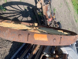 Large metal wheel