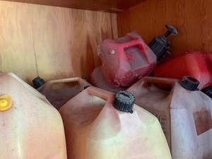 Huge lot of gas cans