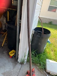 Floor jack and large pry bar