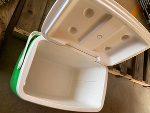 Blankets, linens, cooler, misc pics, new roller skates