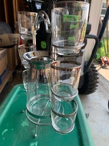 Whiskey decanter, vase and more