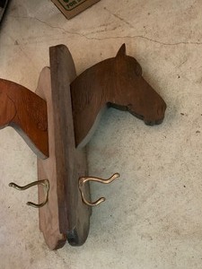 Horse head coat hooks, horse pic frame