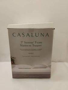 CASALUNA QUEEN 3 SERENE FOAM MATTRESS TOPPER