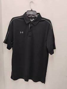 NEW UNDER ARMOUR GOLF POLO SHIRT SIZE LARGE BLACK