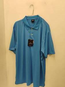 NEW PAGE & TUTTLE GOLF POLO SHIRT SIZE XL BLUE