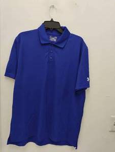 NEW UNDER ARMOUR POLO SHIRT SIZE LARGE BLUE