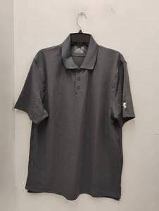 NEW UNDER ARMOUR POLO SHIRT SIZE LARGE GRAY