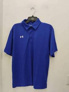 NEW UNDER ARMOUR POLO SHIRT SIZE LARGE BLUE