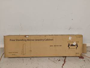 NEW FREE STANDING MIRROR JEWELRY CABINET