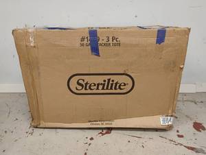 3 NEW STERILITE STORAGE CONTAINERS WITH LIDS