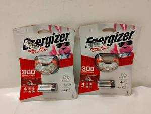 2 NEW ENERGIZER HEADLIGHTS