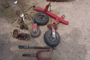 lot 82 image: Assorted Wheels and Accessories for Mower Attachments