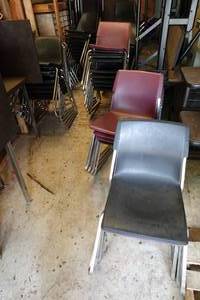 lot 163 image: Assorted Plastic Chairs
