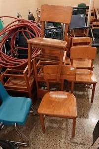 lot 167 image: Assorted Wood Chairs