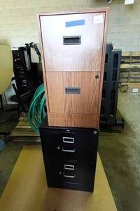 2 2-Drawer File Cabinets