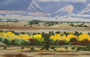 lot 32 image: Pederal Framed Print by Georgia O Keeffe