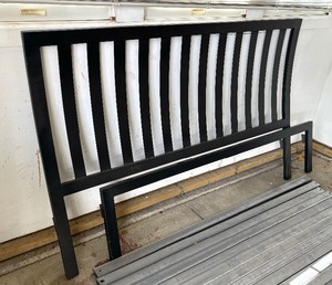 lot 6 image: Metal Bed Frame by Room and Board