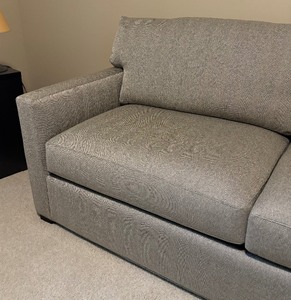 lot 4 image: Room and Board Queen Sleeper Sofa  Couch with Air Coil Mattress