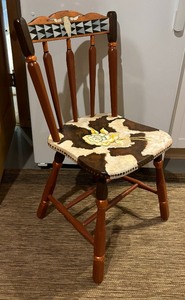 lot 12 image: Southwestern Style Hand Painted Chair