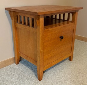 lot 80 image: Mission Oak File Cabinet