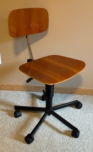 lot 81 image: Teak Office Chair