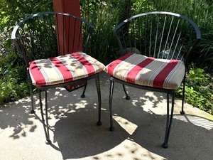 lot 86 image: Two Patio Chairs and Tables
