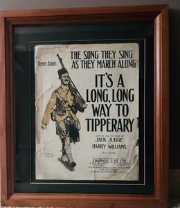 lot 49 image: Vintage Art Work Its a Long Way to Tipperary Framed Print