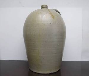 lot 4 image: Excellent LARGE Antique Stoneware FARMVILLE 5 Gallon Lithia Water Jug