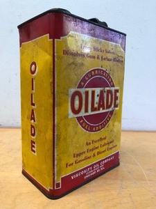 lot 145 image: 1 Gallon Vintage OILADE Advertising Oil Can