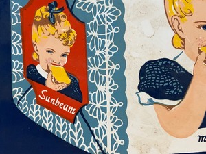 lot 189 image: SUNBEAM BREAD Porcelain Advertising Sign - Ande Rooney