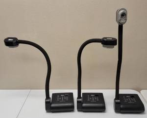 lot 19 image: Aver-  (3)  AVerVision Portable FlexArm Document Camera w power supply