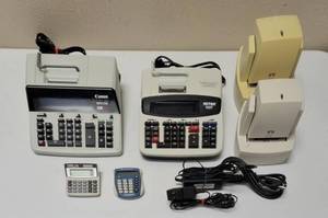 lot 24 image: Canon  Victor  MAX CO- Desktop Adding Machines Electric Staplers Handheld Calculators