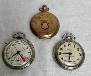 lot 46 image: Lot of 3 Vintage Pocket Watches