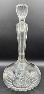 lot 55 image: Uranium Glass Set of 4 Decanters with Stoppers