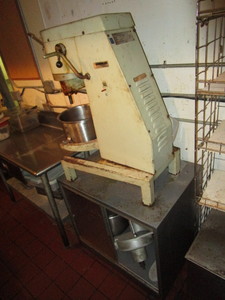 lot 17 image: Reynolds Commercial Mixer, Cabinet & Attachments
