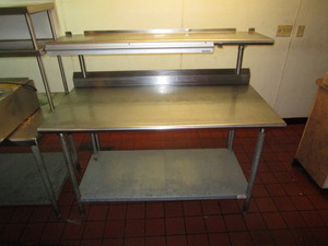 lot 23 image: Stainless Steel Prep Table 5x30x52