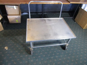lot 66 image: Stainless Steel Cart 26x36x17