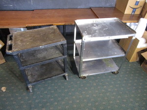 lot 68 image: (2) Carts 18x24x29 & 18x27x32