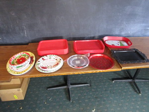 lot 140 image: Food Trays & Misc. Plates
