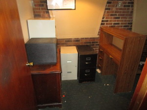lot 148 image: (2) Desks (4) File Cabinets