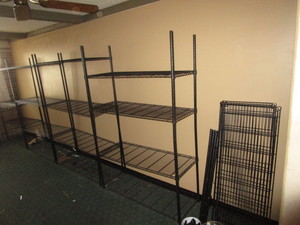 lot 80 image: (5) Sections NSF Racking 18x4x6