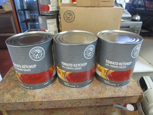 lot 116 image: (3) Cans Ketchup