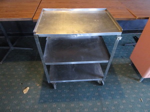 lot 131 image: Stainless Steel Cart 18x27x33