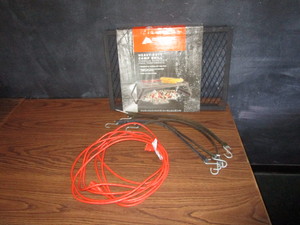lot 166 image: (New) Campfire Stove, Extension Chord, Tarp Straps