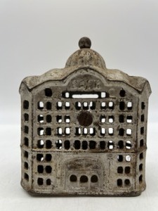 lot 27 image: Antique A. C. Williams Dome Top Still Coin Bank