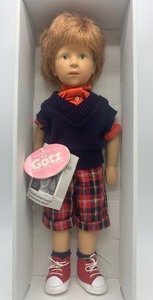 lot 150 image: VINTAGE GOTZ Sylvia Natterer Boy Doll NIB, LE