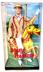 lot 125 image: Vintage DISNEYS MARRY POPPINS BARBIE BERT Doll, KNOWELS CHINA COLLECTORS PLATE and Color and Read Books