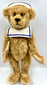 lot 259 image: Vintage 1990 Artisan Cutsom-Made Collections by CHARLOTTE JOYNT Sabema Sailor Bear Stuffed Toy with Registration Certificate